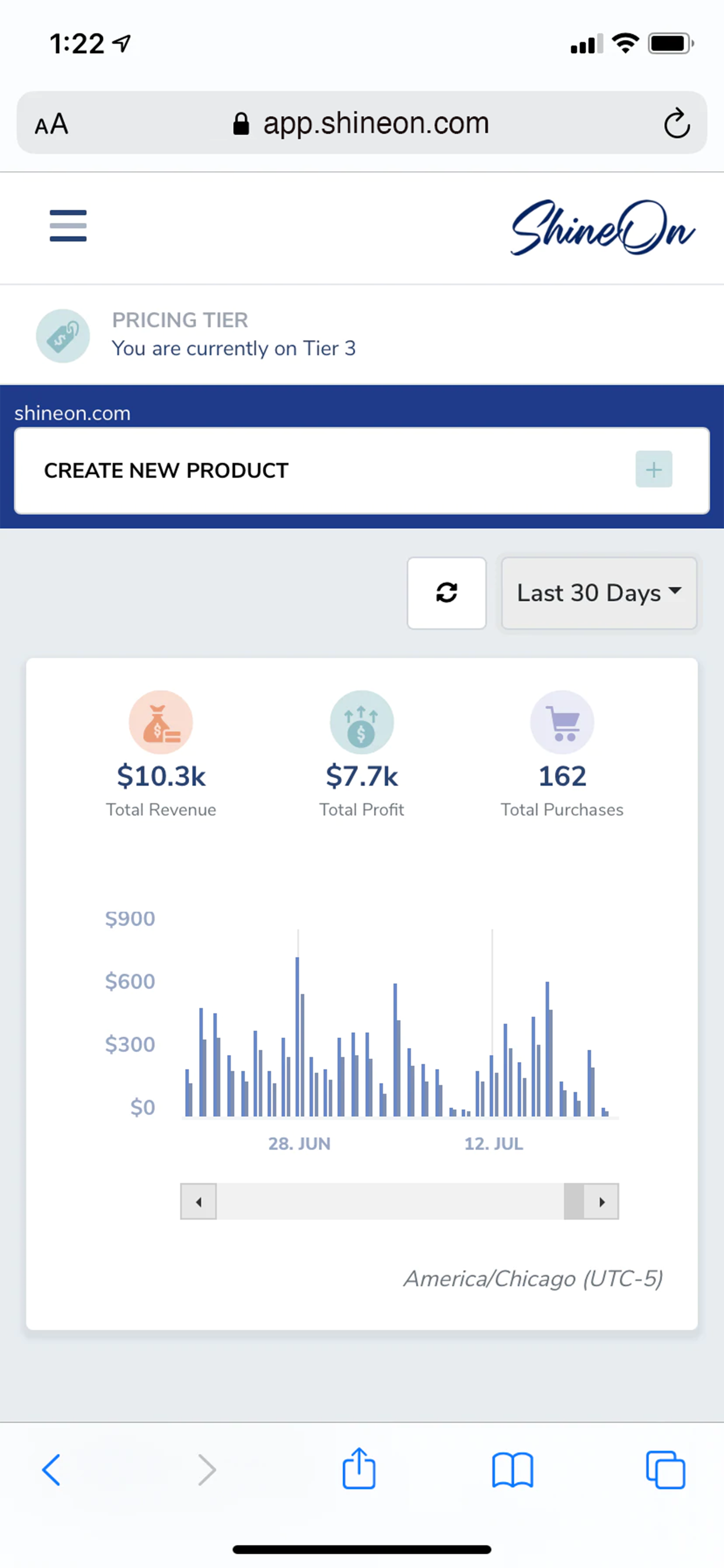 ShineOn Dashboard